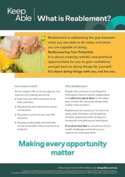 What is wellness and reablement in aged care and home care | KeepAble